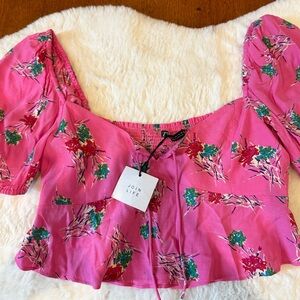 Zara floral top size small